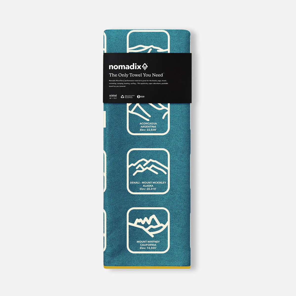 Peaks of the World Teal Ocean Quick Dry Original Towel - Wander Together Outfitters