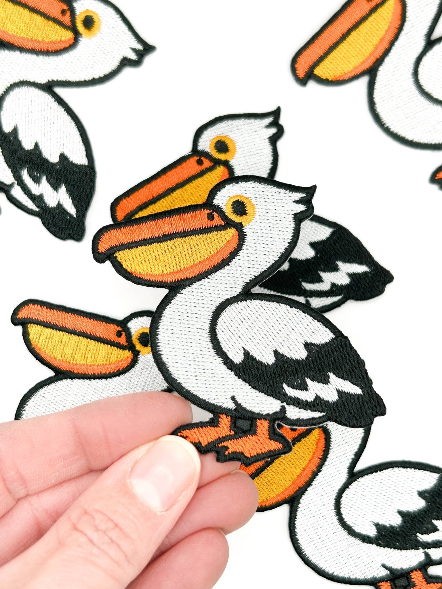 Pelican Embroidered Iron On Patch - Wander Together Outfitters