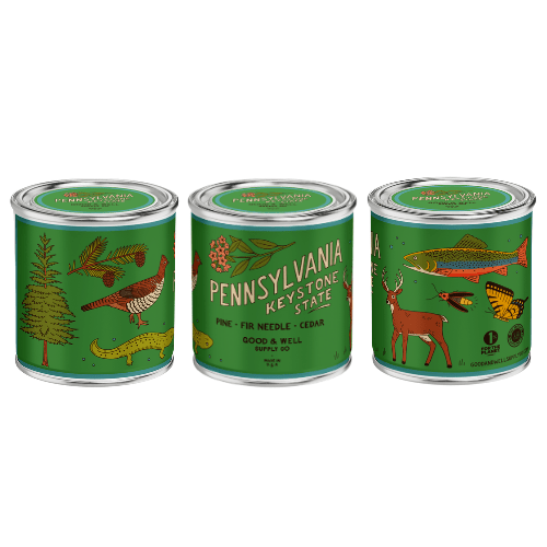 Pennsylvania State Candle (Pine, Fir, Cedar) - Wander Together Outfitters