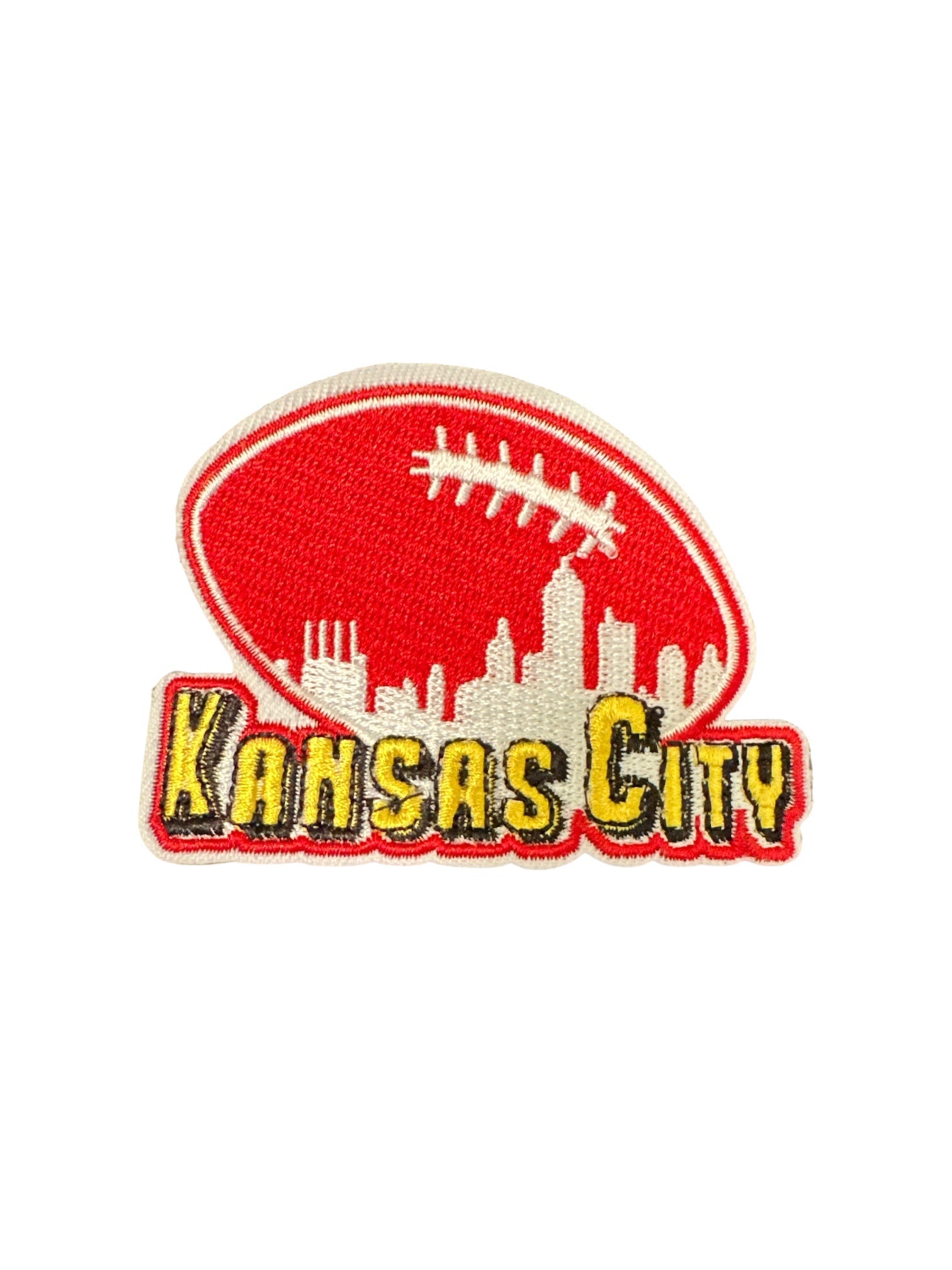 (Pick Your City) Themed Football Iron On Patches - Wander Together Outfitters
