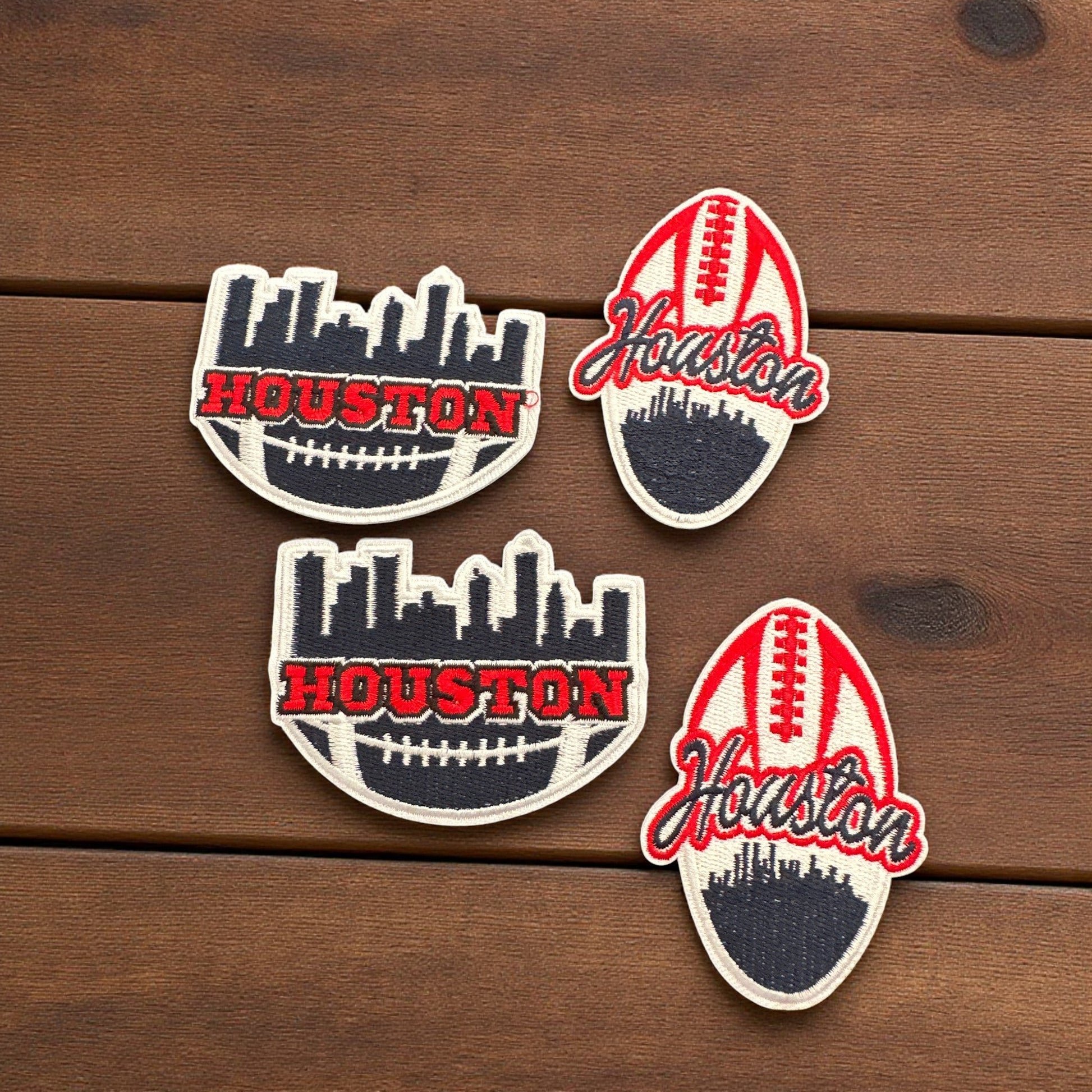 (Pick Your City) Themed Football Iron On Patches - Wander Together Outfitters