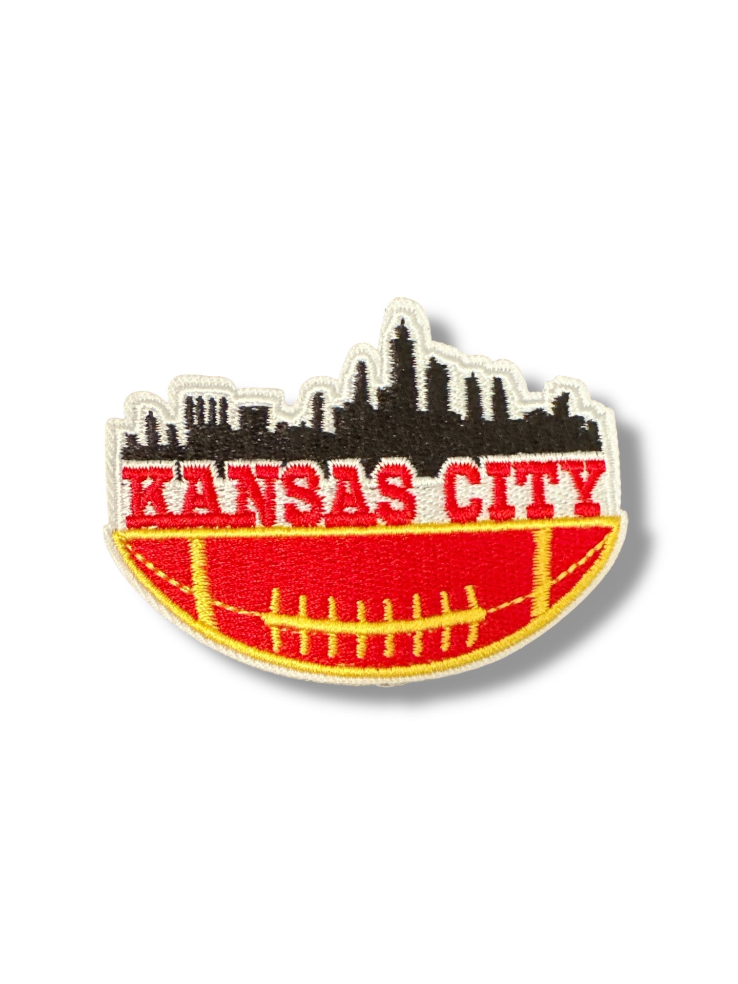 (Pick Your City) Themed Football Iron On Patches - Wander Together Outfitters