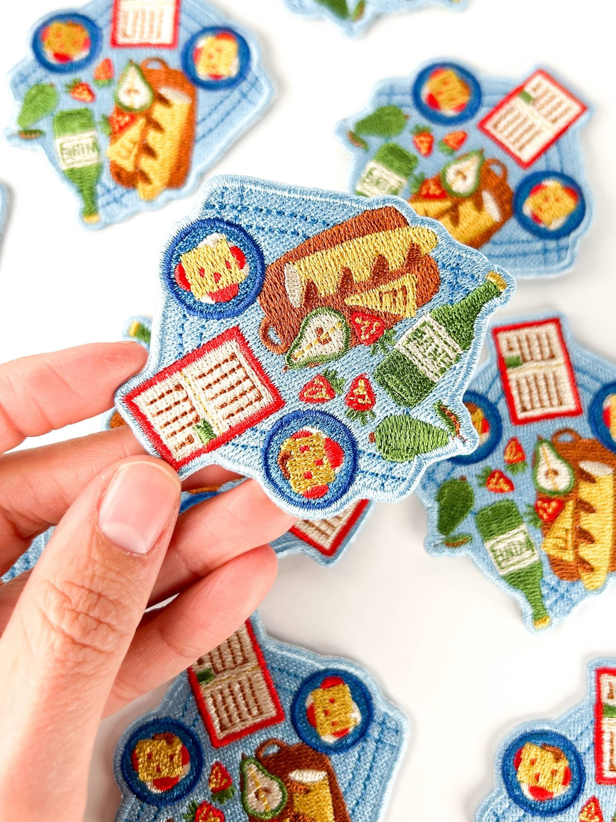 Picnic Embroidered Iron On Patch - Wander Together Outfitters