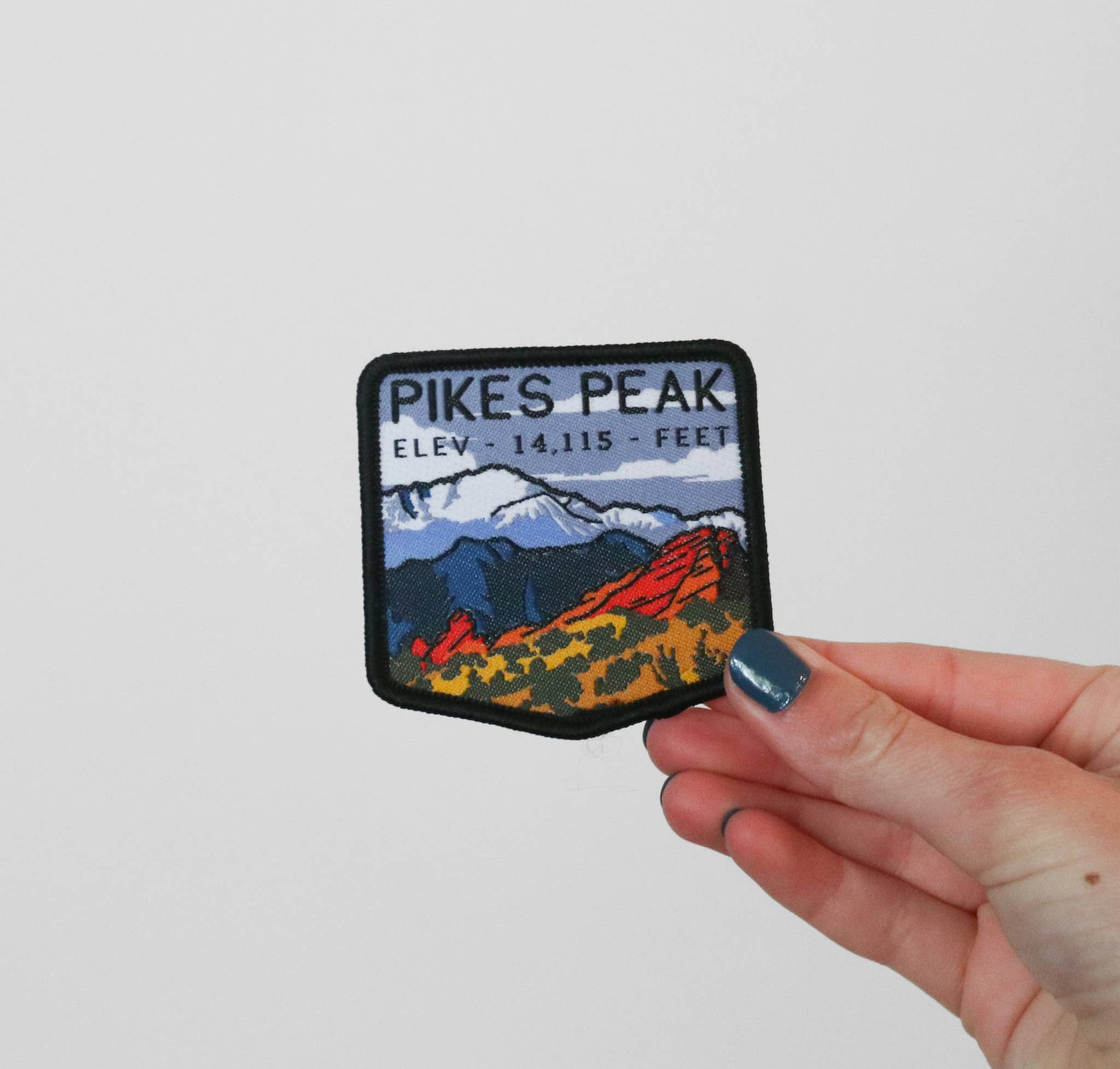 Pikes Peak Colorado Embroidered Iron On Patch - Wander Together Outfitters