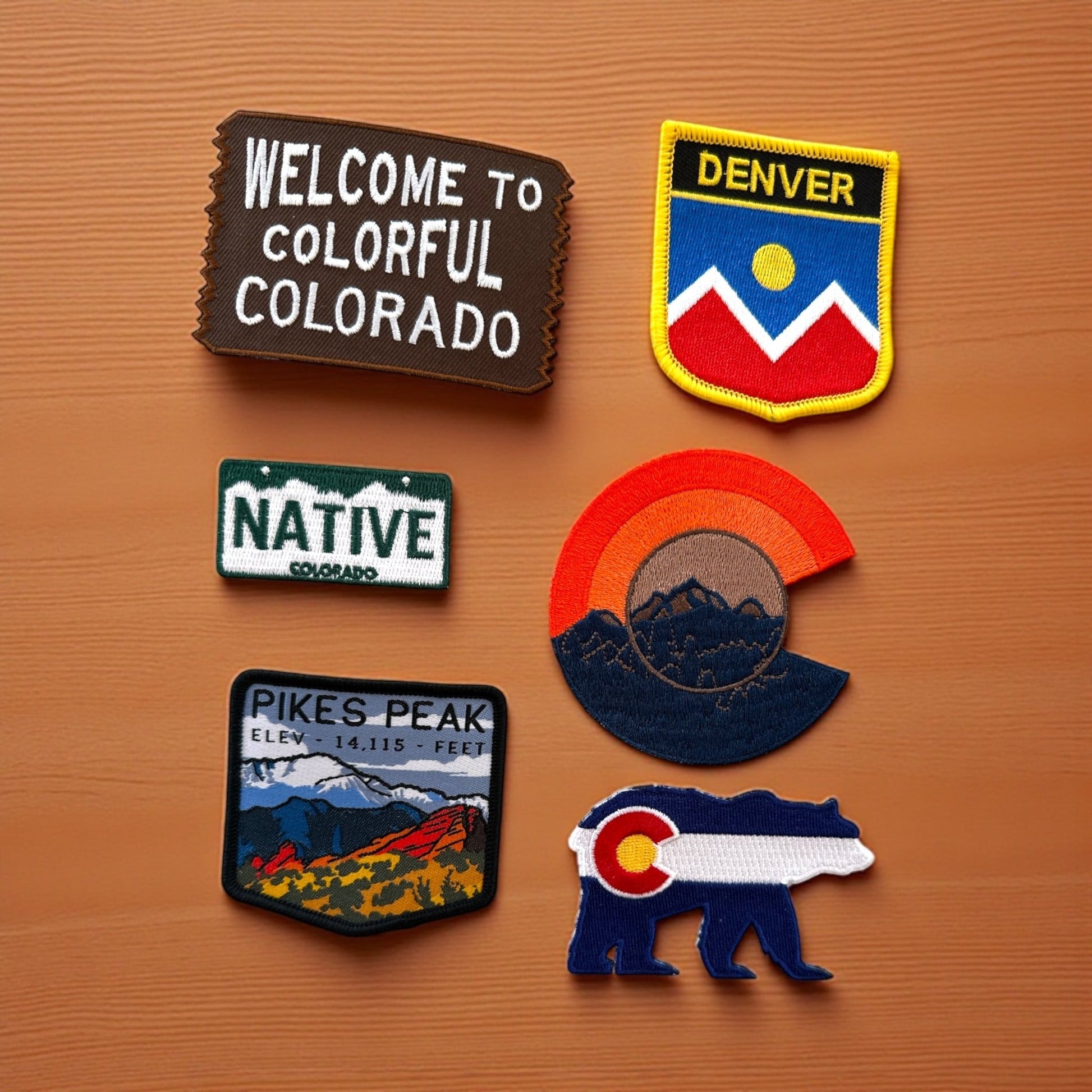 Pikes Peak Colorado Embroidered Iron On Patch - Wander Together Outfitters