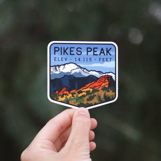 Pikes Peak Durable Vinyl Sticker - Wander Together Outfitters