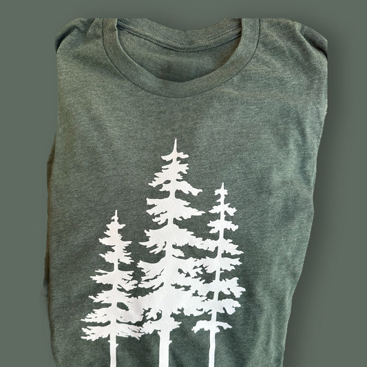 Pine Trees Graphic Tee (CLEARANCE - LAST ONES) - Wander Together Outfitters