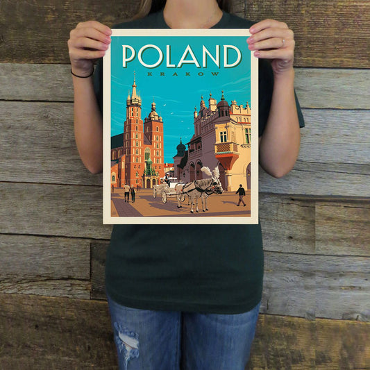 Poland: Krakow (World Travel) Art Print - Wander Together Outfitters