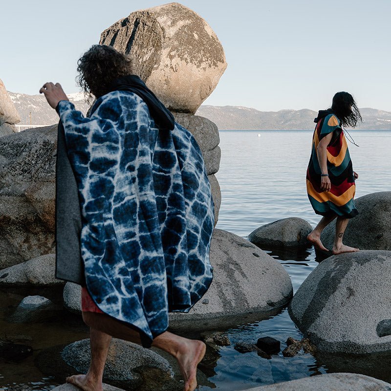 Poncho Towel: Agua Blue - Wander Together Outfitters