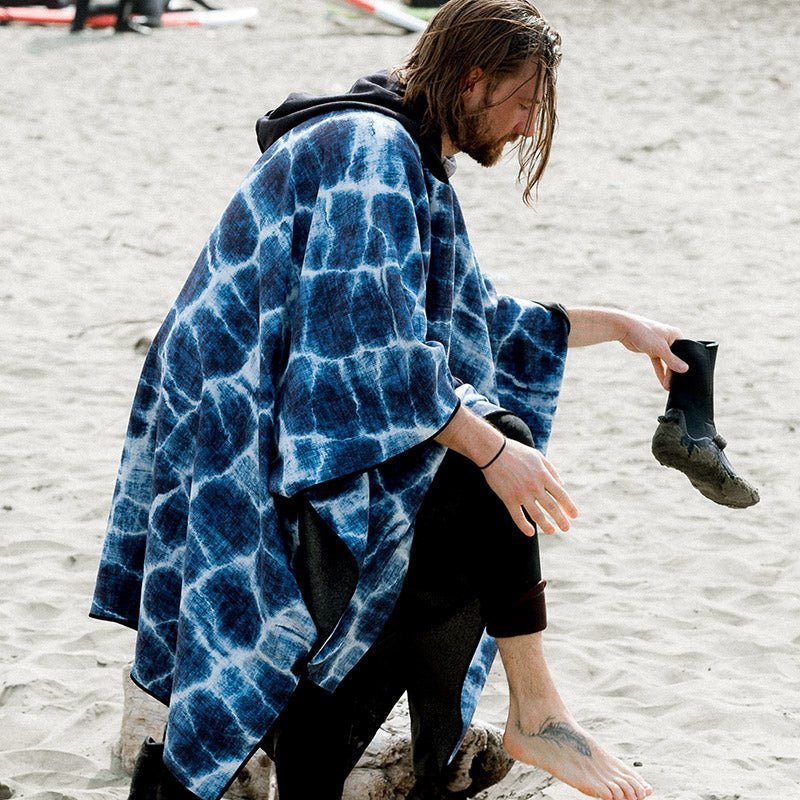 Poncho Towel: Agua Blue - Wander Together Outfitters