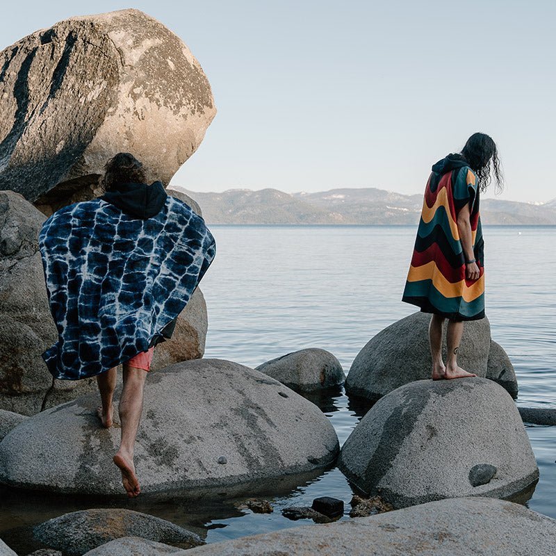 Poncho Towel: Agua Blue - Wander Together Outfitters