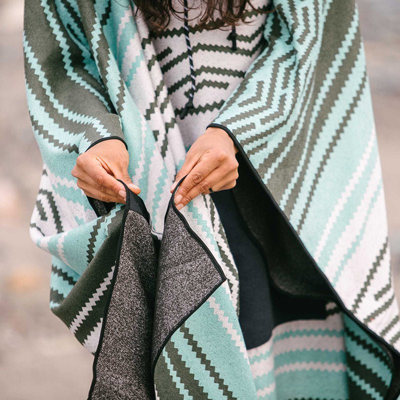 Poncho Towel: Baja Aqua - Wander Together Outfitters