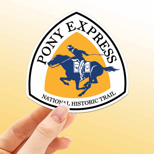 Pony Express National Historic Trail Sign Sticker - Wander Together Outfitters