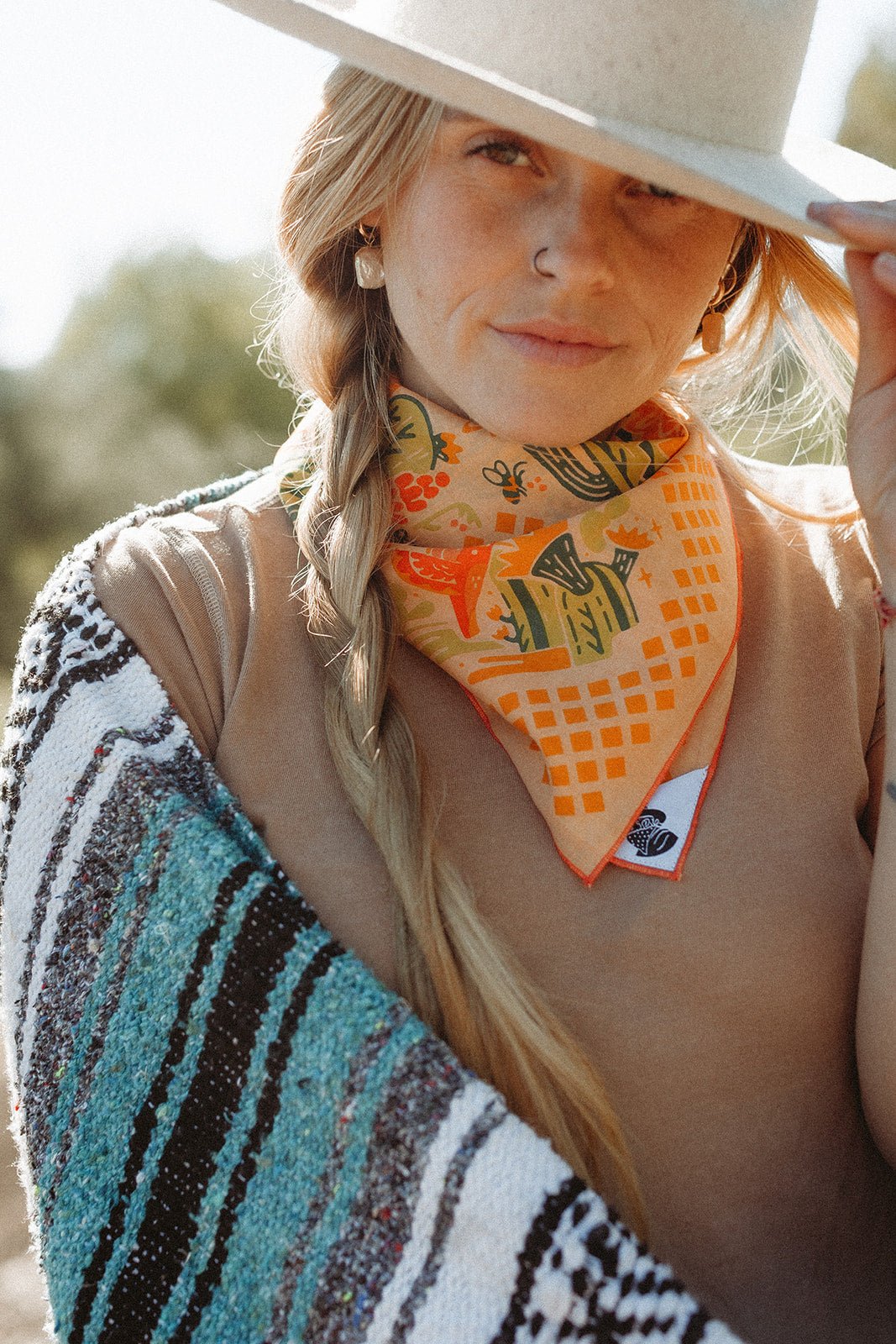 "Prickly Pollinators" Bandana - Wander Together Outfitters