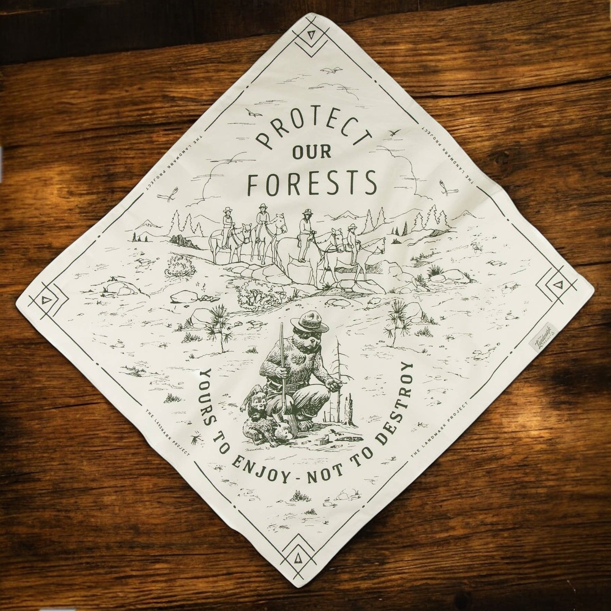 "Protect Our Forests" Smokey Bear Bandana - Wander Together Outfitters