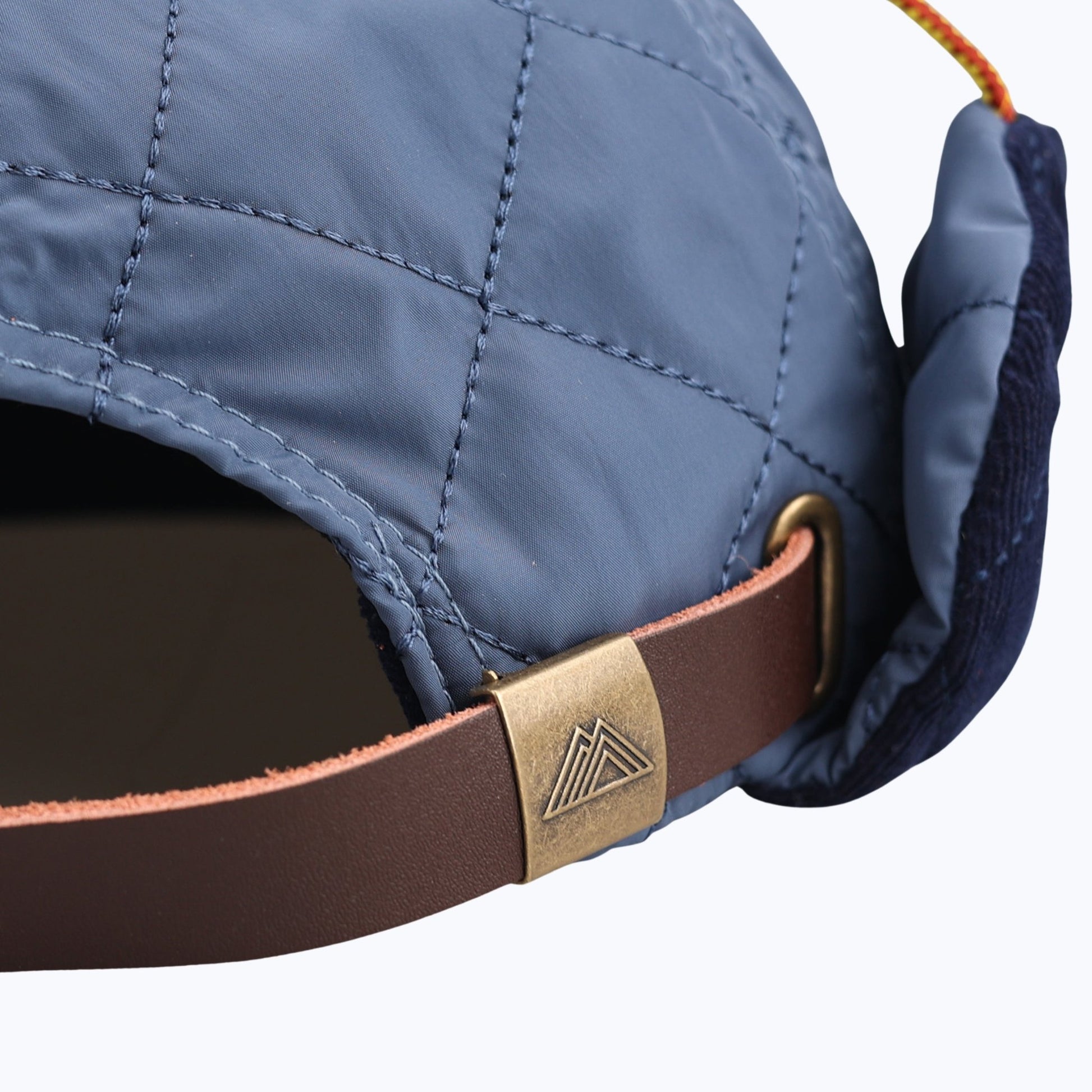 "Protect Our Parks" Bear 7 Panel Quilted Trapper Outdoor Cap - Navy/Orange - Wander Together Outfitters