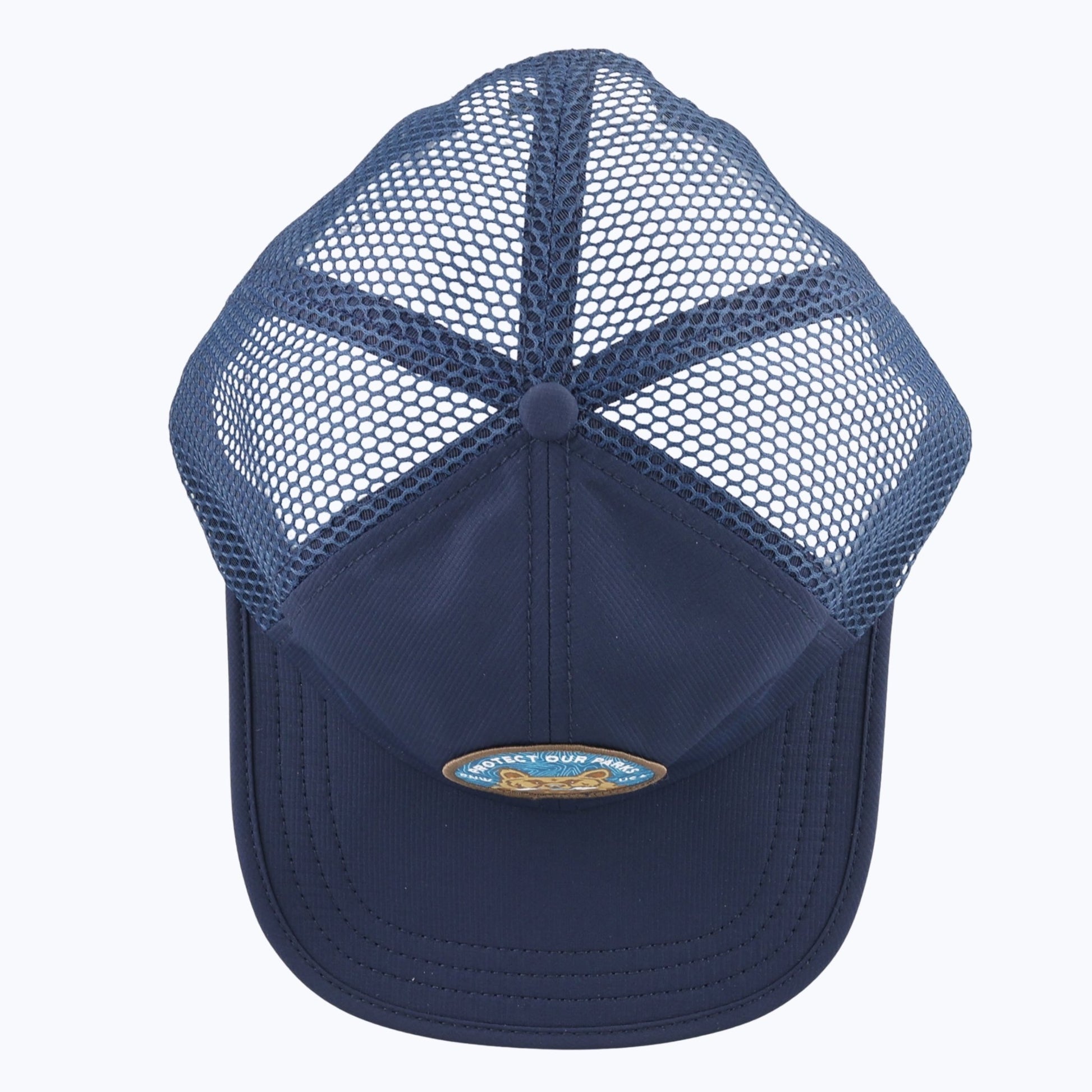 "Protect Our Parks" Bear Mesh Strapback Tech Cap - Navy - Wander Together Outfitters