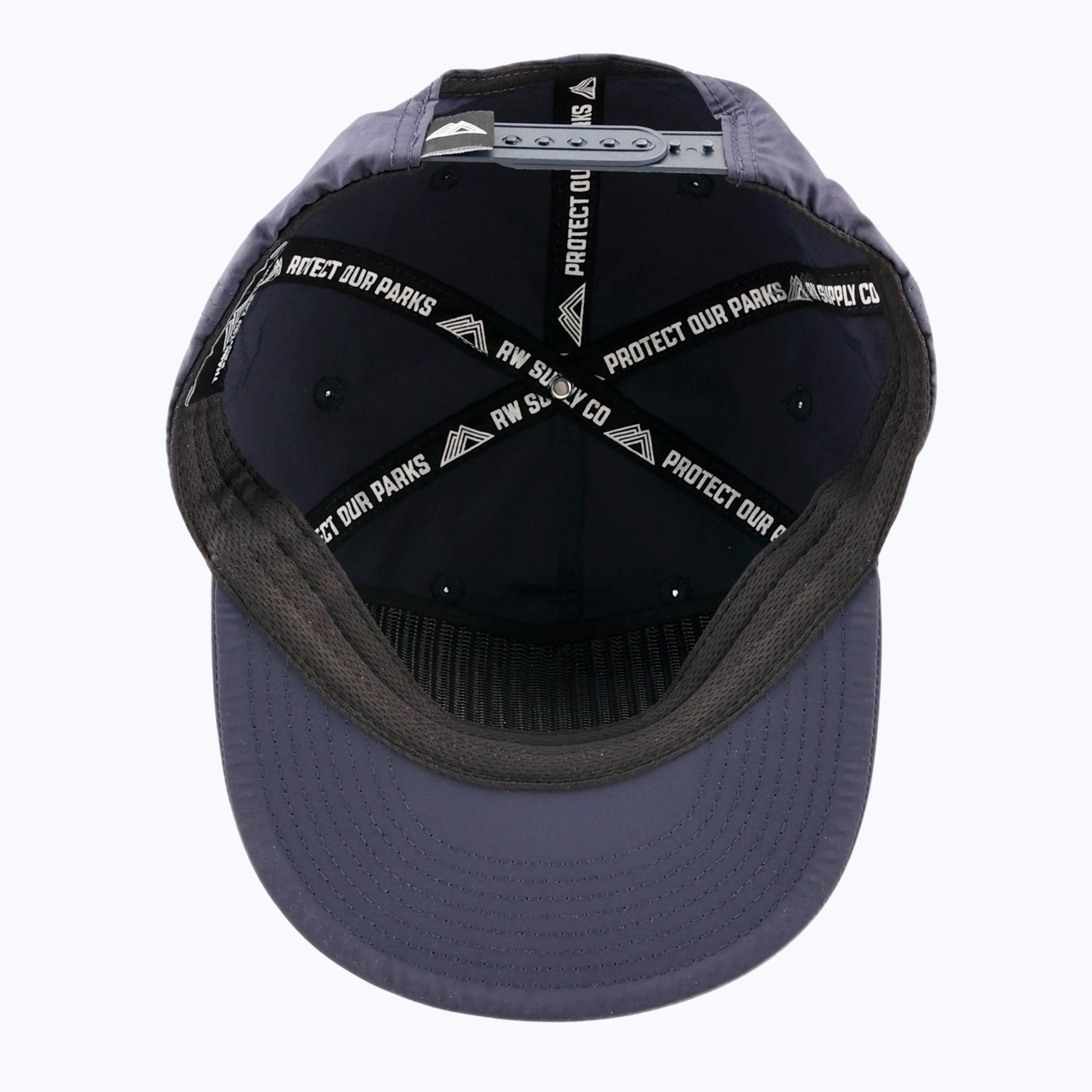 Protect Our Parks Bear Patch Nylon Snapback Cap - Navy - Wander Together Outfitters