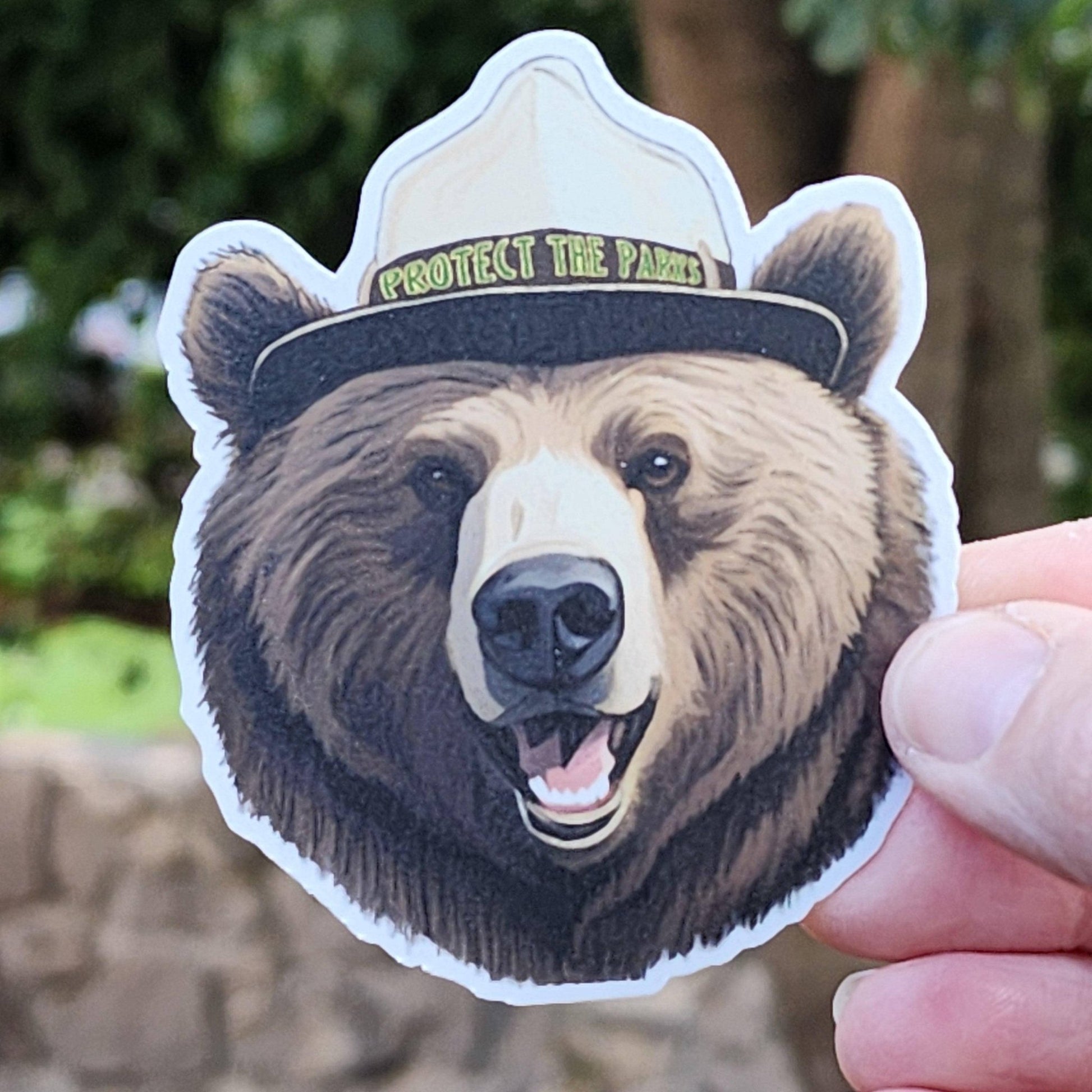 Protect the National Parks Bear Vinyl Sticker - Wander Together Outfitters
