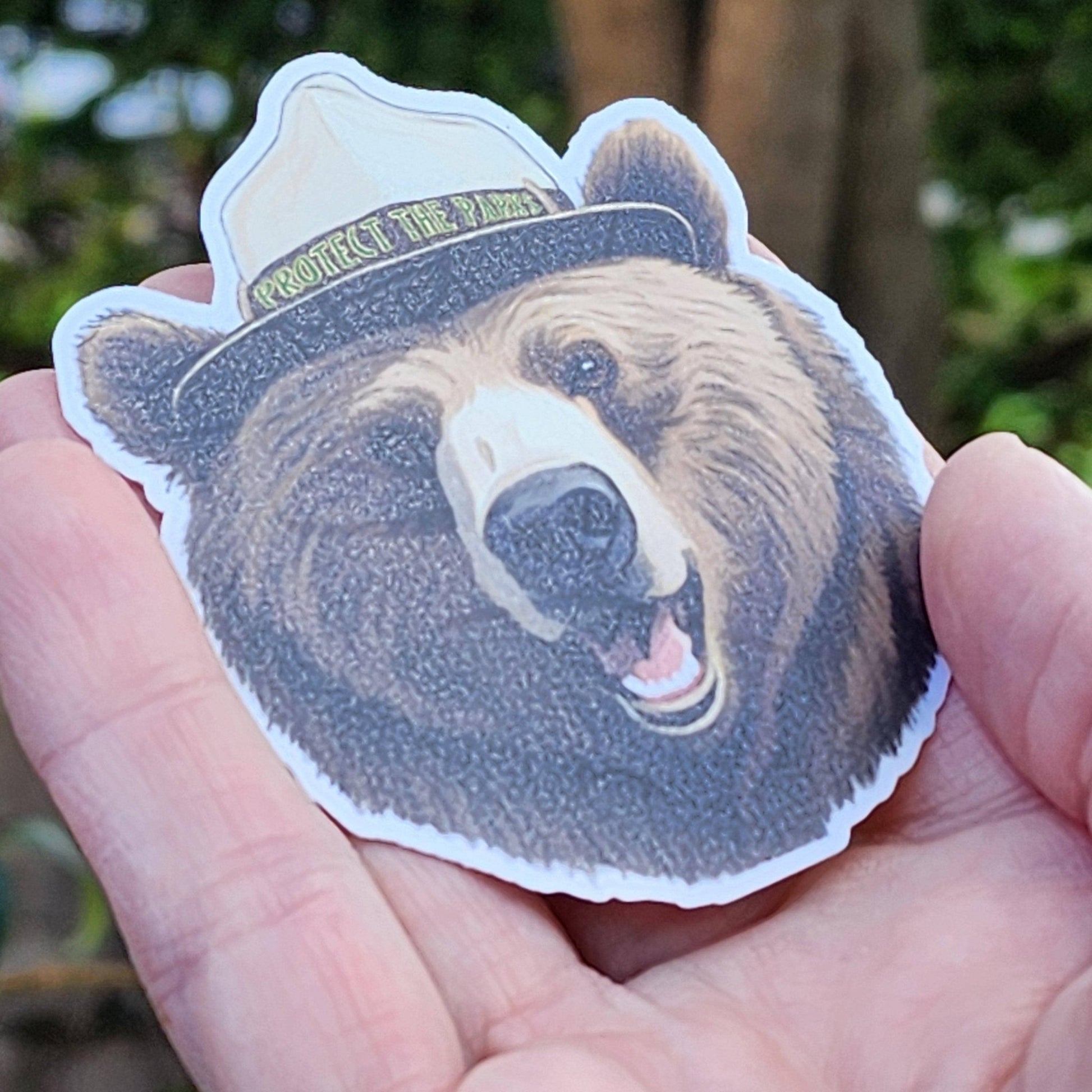 Protect the National Parks Bear Vinyl Sticker - Wander Together Outfitters