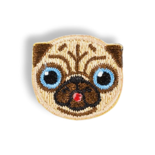 Pug Dog Embroidered Sticker Patch - Wander Together Outfitters