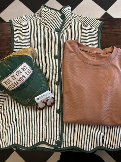 “Put It On My Husband's Tab” Distressed Hat - Wander Together Outfitters
