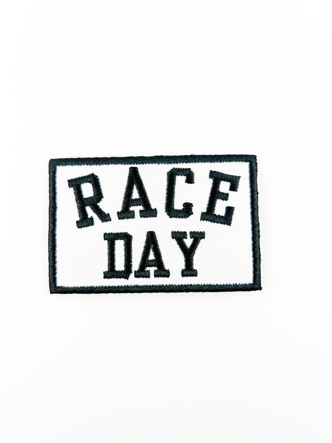"Race Day" Embroidered Iron - On Patch Car Race, 5K, Marathon - Wander Together Outfitters