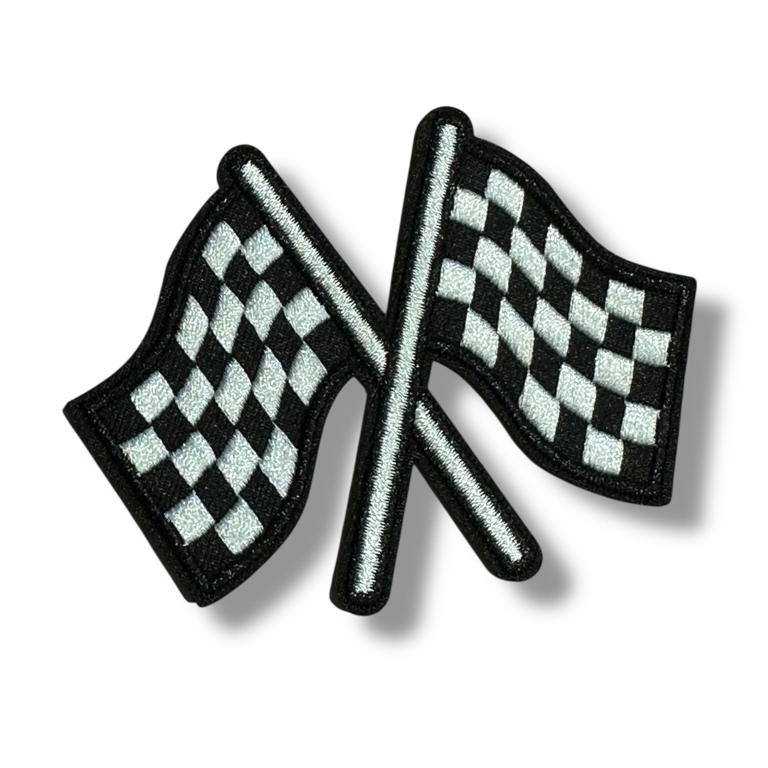 Racing Flags Iron On Patch - Wander Together Outfitters