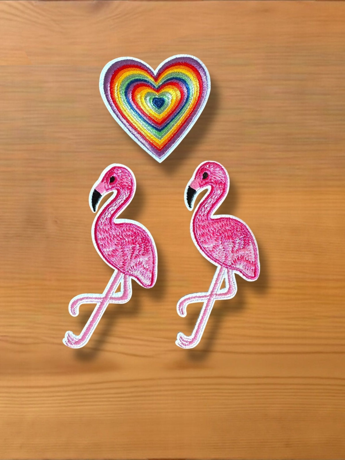 Rainbow Heart Iron On Patch - Wander Together Outfitters