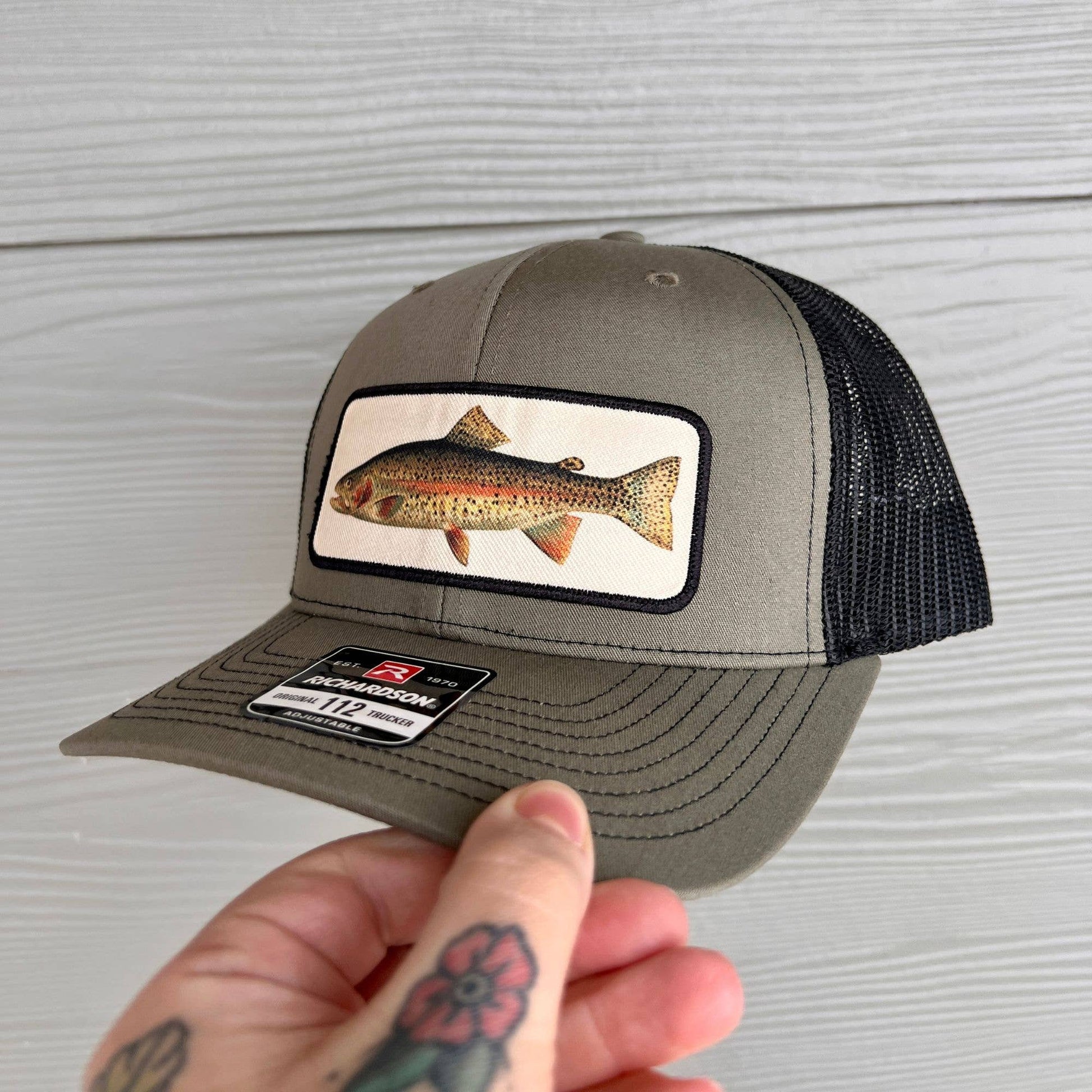 Rainbow Trout Fly Fishing Hat - Richardson Snapback - Wander Together Outfitters