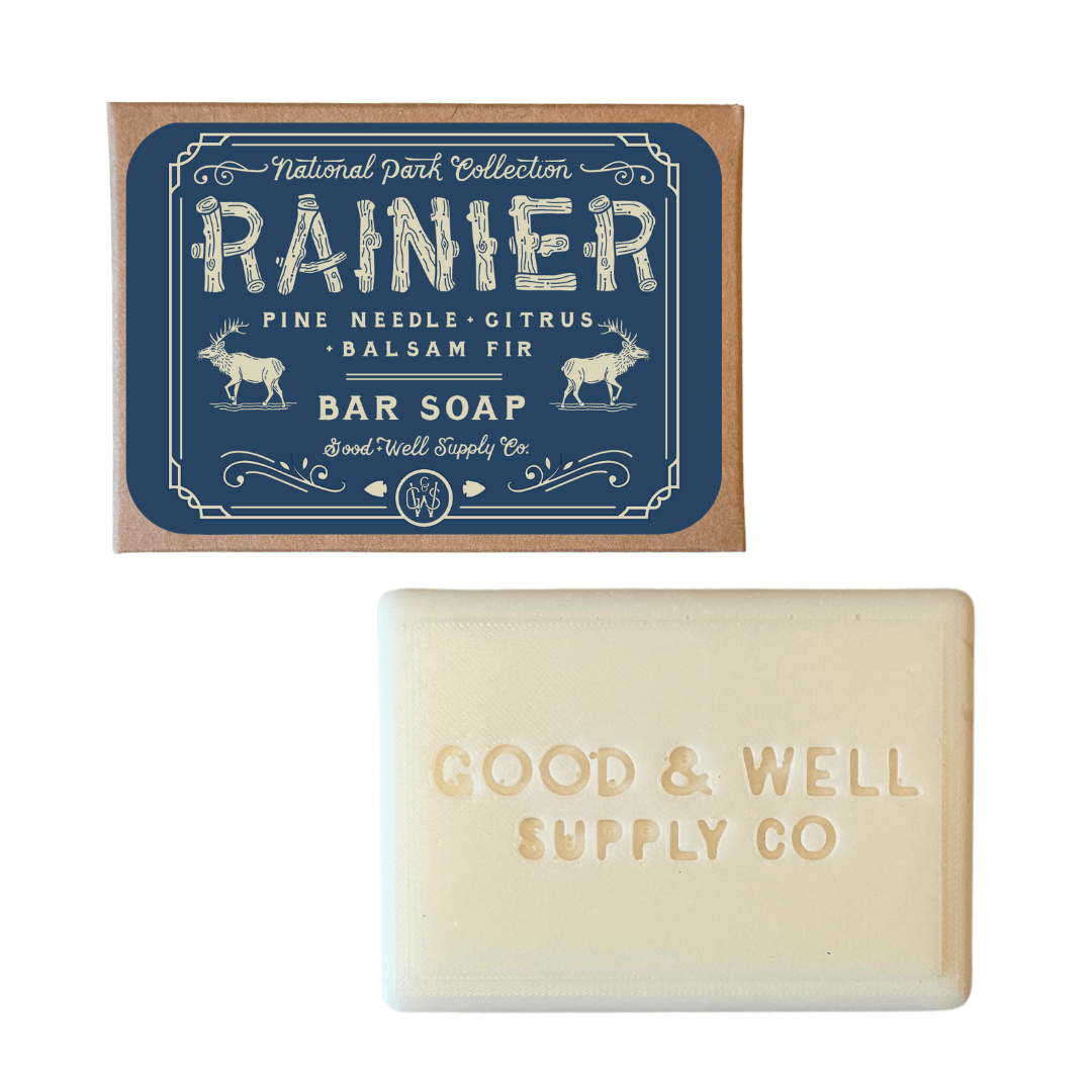 Rainier National Park Bar Soap (Pine, Citrus, Balsam Fir) - Wander Together Outfitters