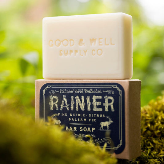 Rainier National Park Bar Soap (Pine, Citrus, Balsam Fir) - Wander Together Outfitters