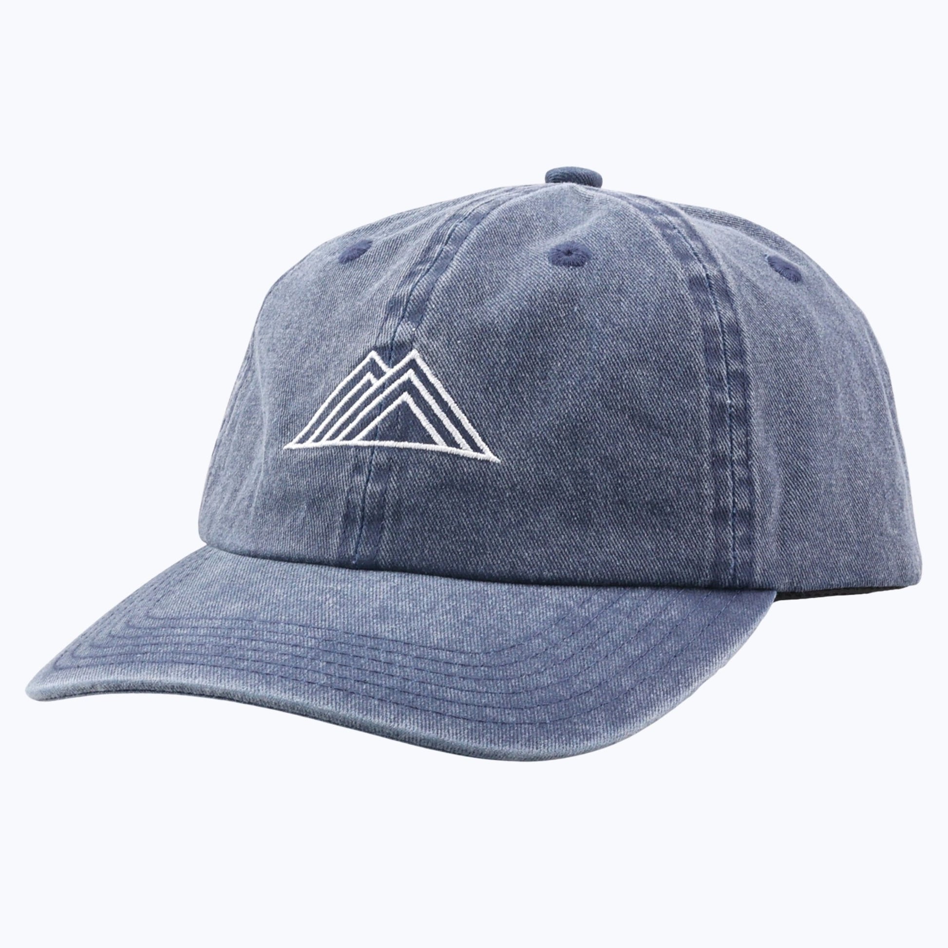 Rainier Watch Logo Vintage Wash Dad Cap - Denim - Wander Together Outfitters