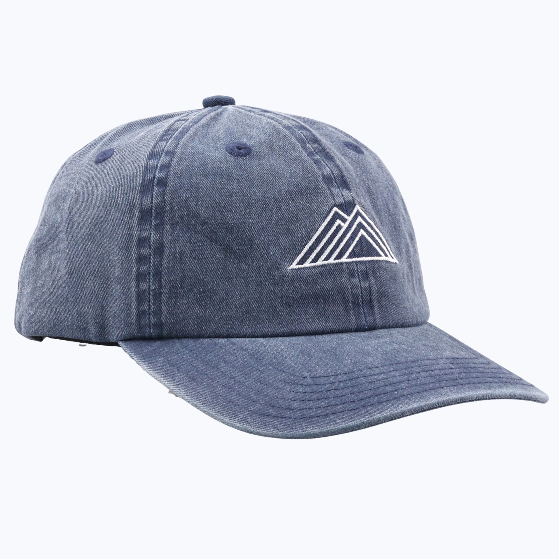 Rainier Watch Logo Vintage Wash Dad Cap - Denim - Wander Together Outfitters