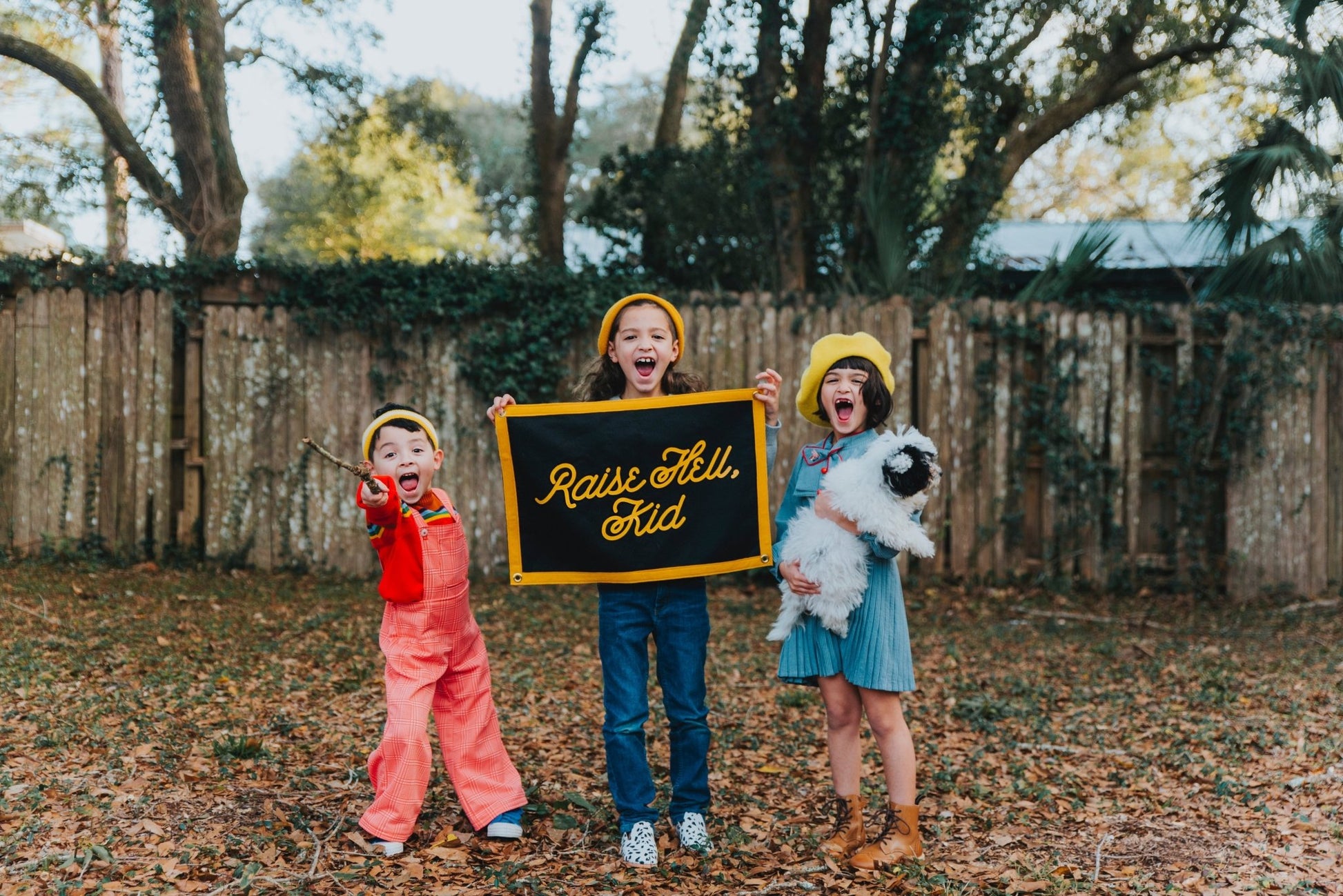 Raise Hell, Kid Camp Flag - Wander Together Outfitters