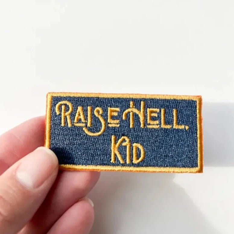 "Raise Hell Kid" Patch Embroidered Iron - On - Wander Together Outfitters