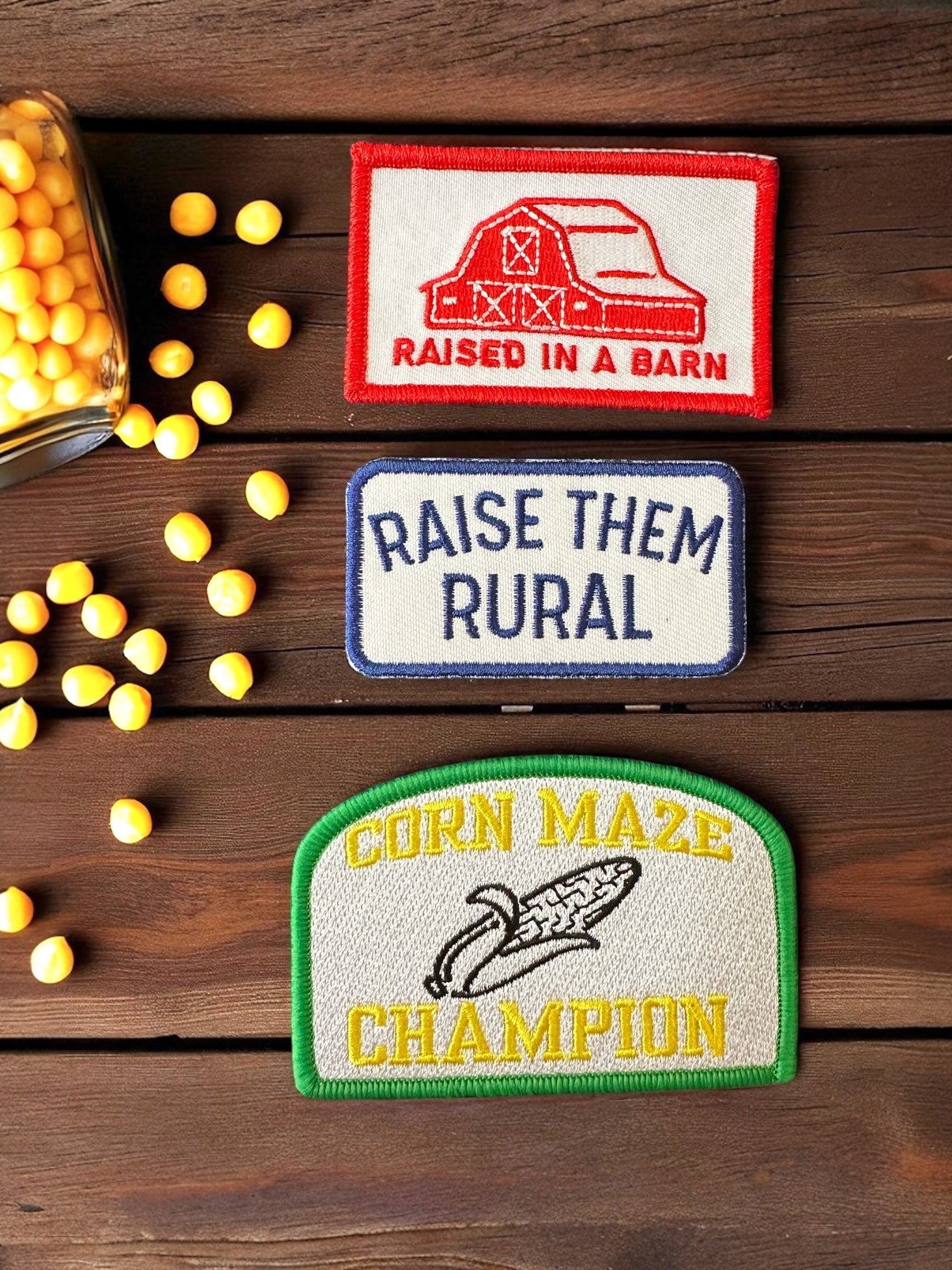 "Raise them Rural" Embroidered Iron - On Patch Patch - Wander Together Outfitters