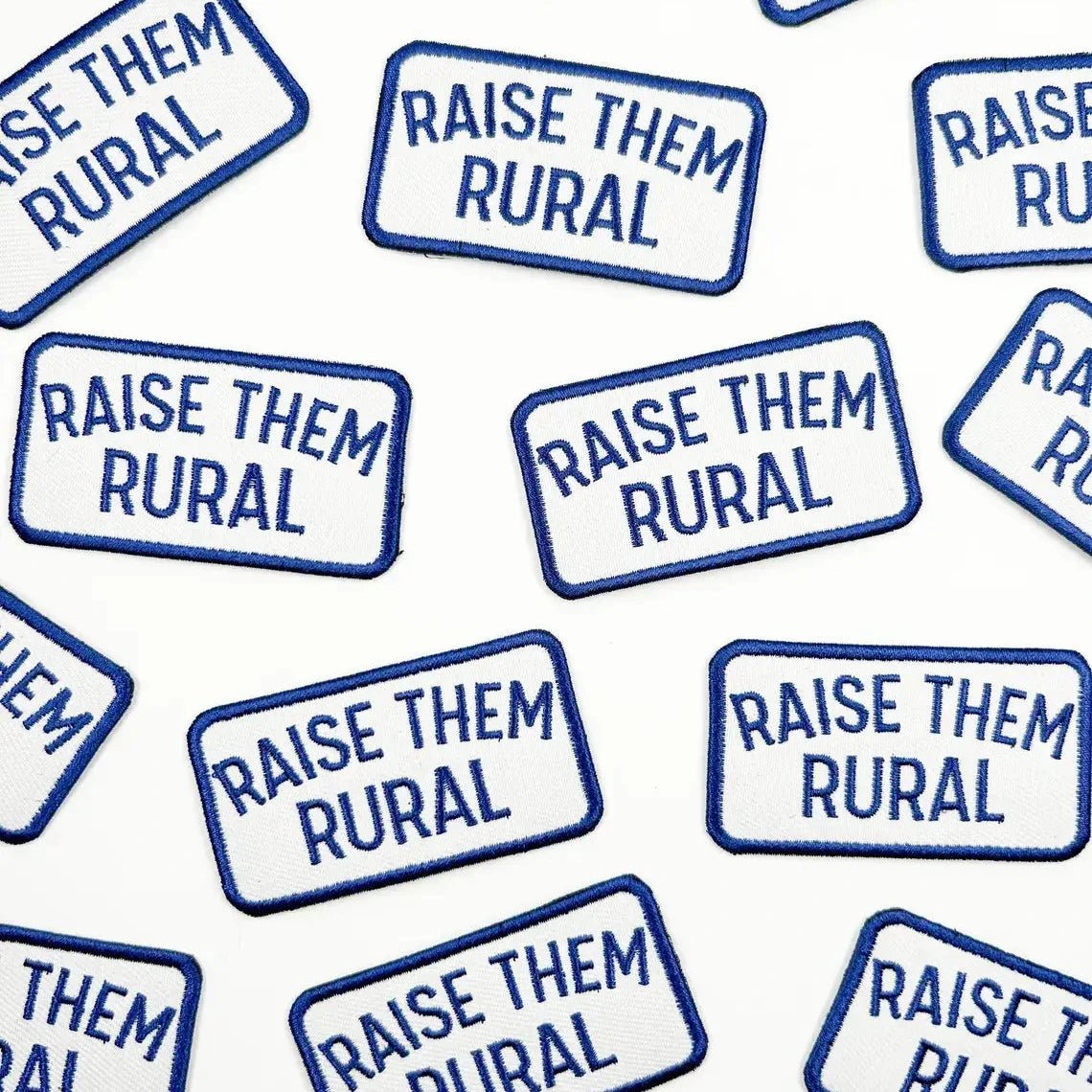 "Raise them Rural" Embroidered Iron - On Patch Patch - Wander Together Outfitters