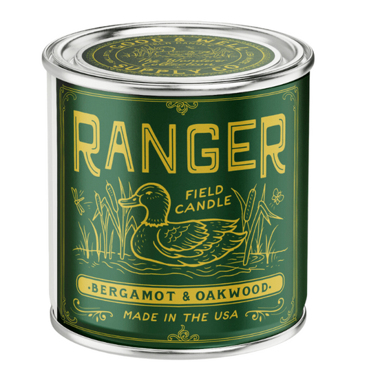 Ranger Field Candle (Bergamot, Oakwood) - Wander Together Outfitters