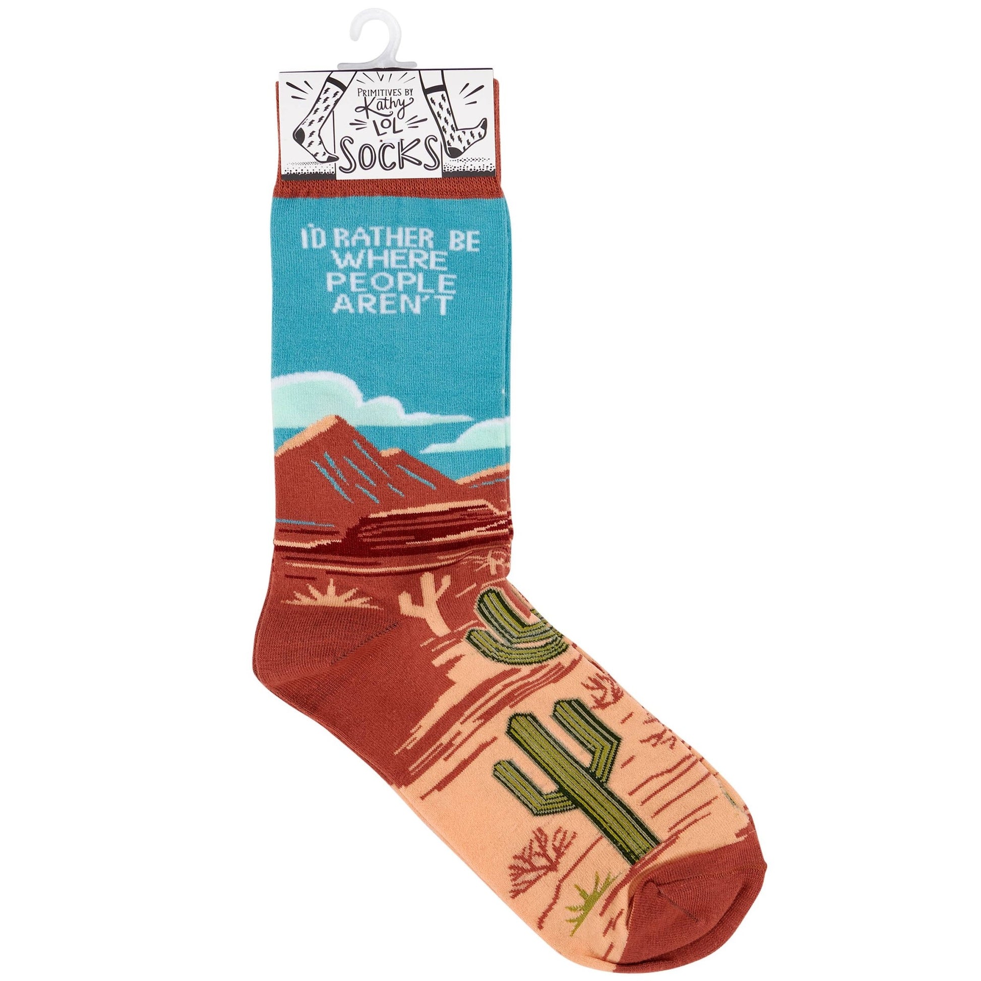 "Rather Be Where People Aren't" Socks - Wander Together Outfitters