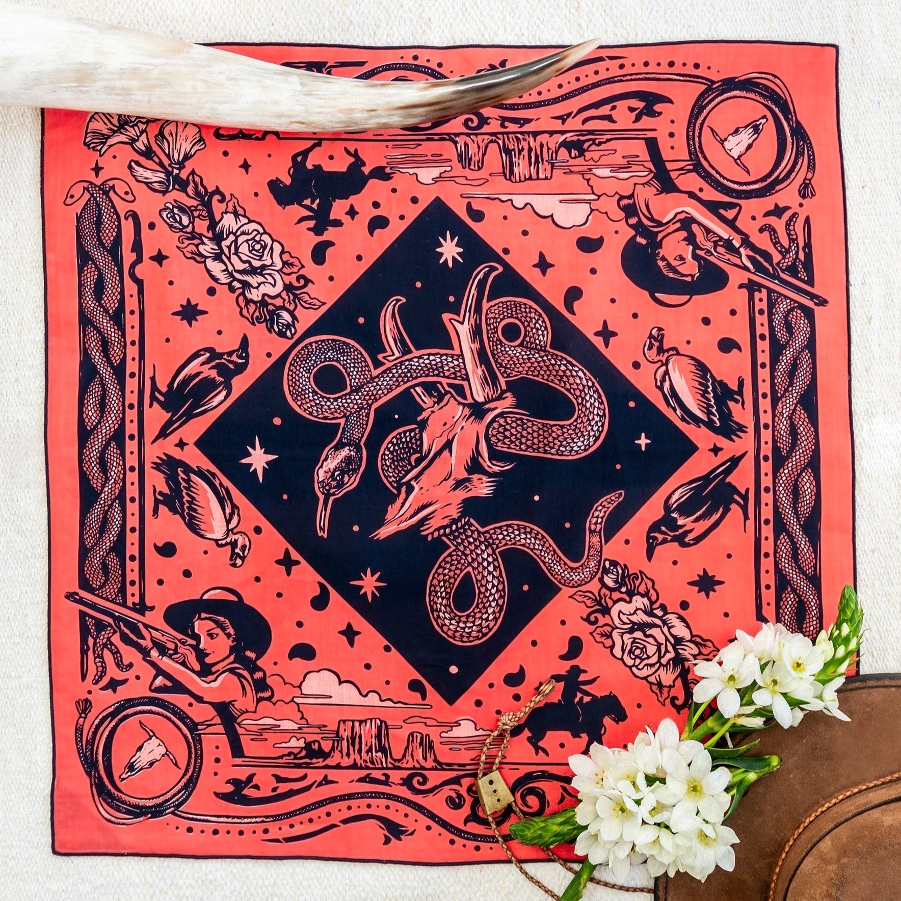 "Rattle & Hiss" Bandana - Wander Together Outfitters