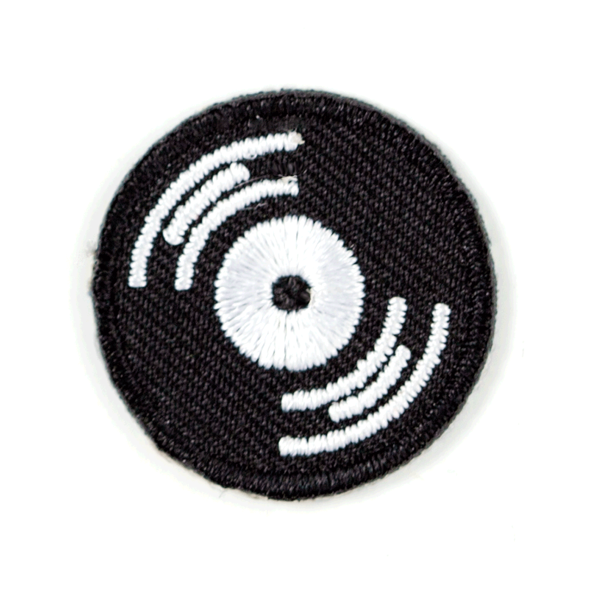 Record Embroidered Sticker Patch - Wander Together Outfitters