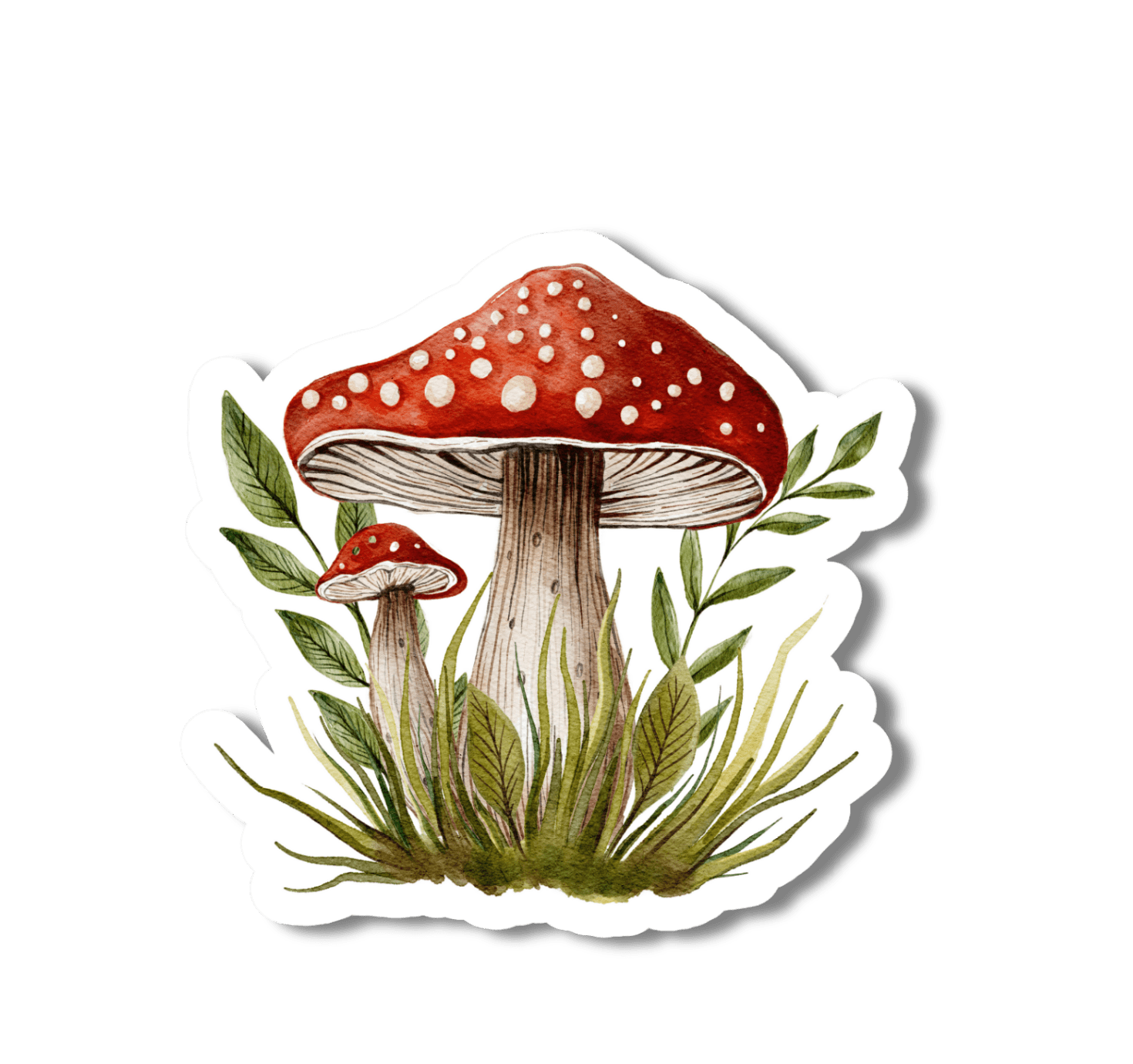 Red Mushroom 3" Vinyl Sticker - Wander Together Outfitters