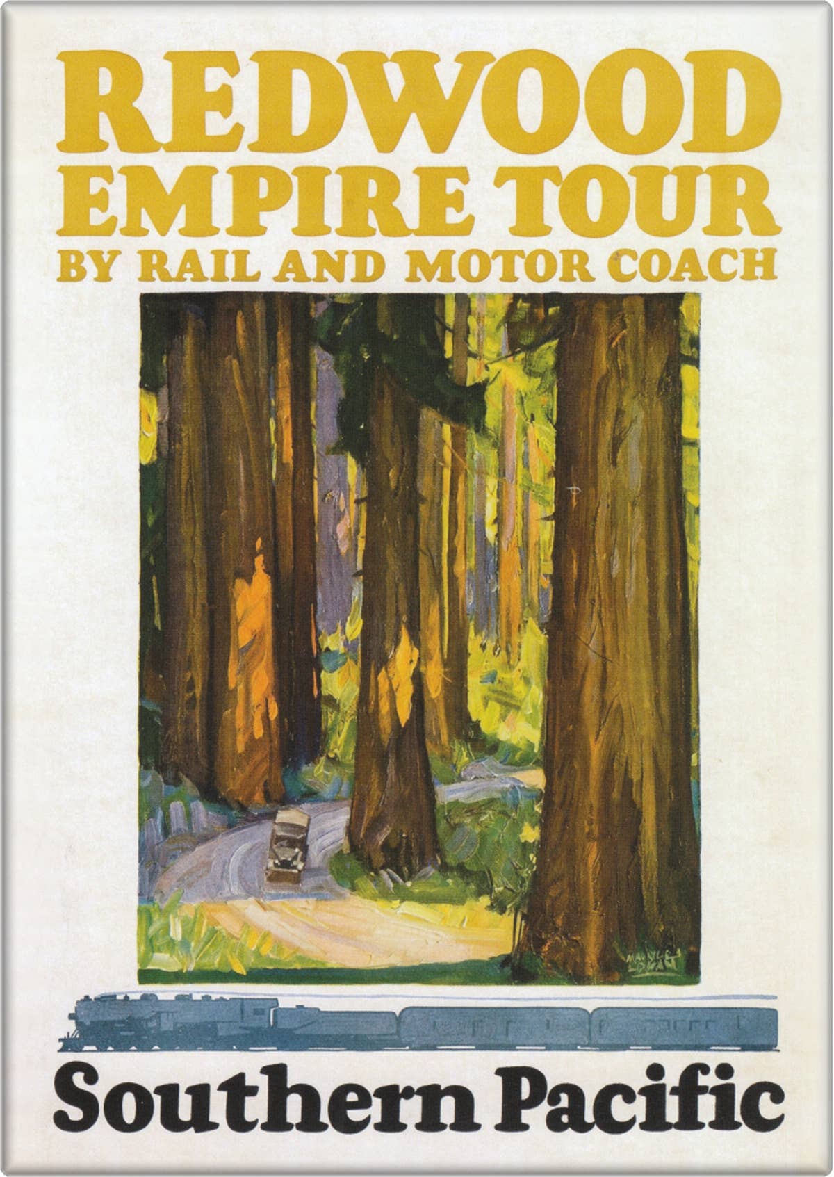 "Redwood Empire Tour - Southern Pacific" Reproduction Magnet - Wander Together Outfitters