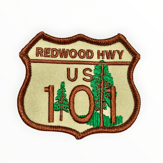 Redwood Highway US 101 Iron On Patch - Wander Together Outfitters