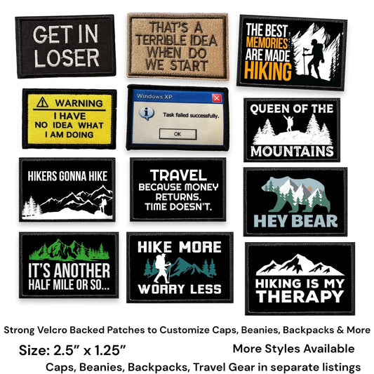 Removable Patches to Customize Your Hats & Travel Gear - Various (CLEARANCE) - Wander Together Outfitters