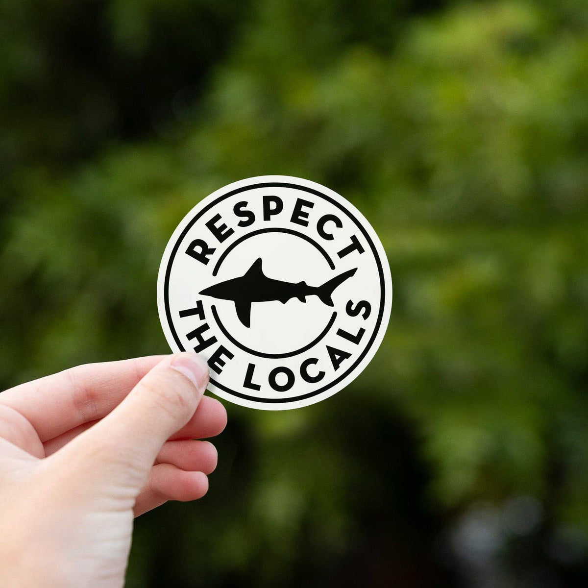 "Respect the Locals" Vinyl Sticker - Wander Together Outfitters