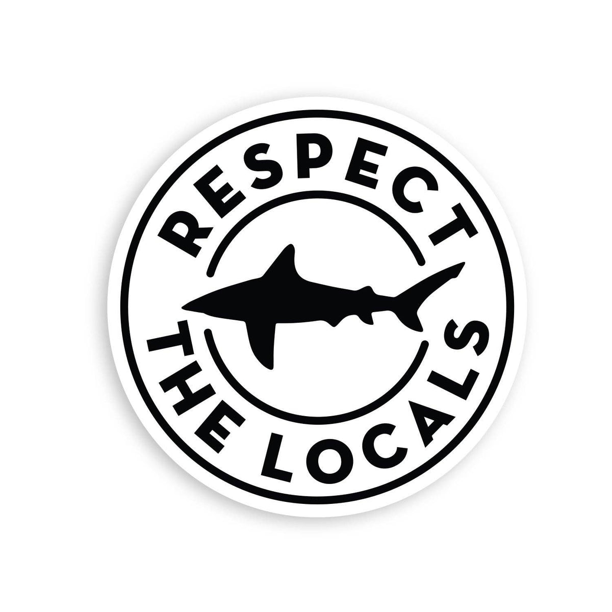 "Respect the Locals" Vinyl Sticker - Wander Together Outfitters