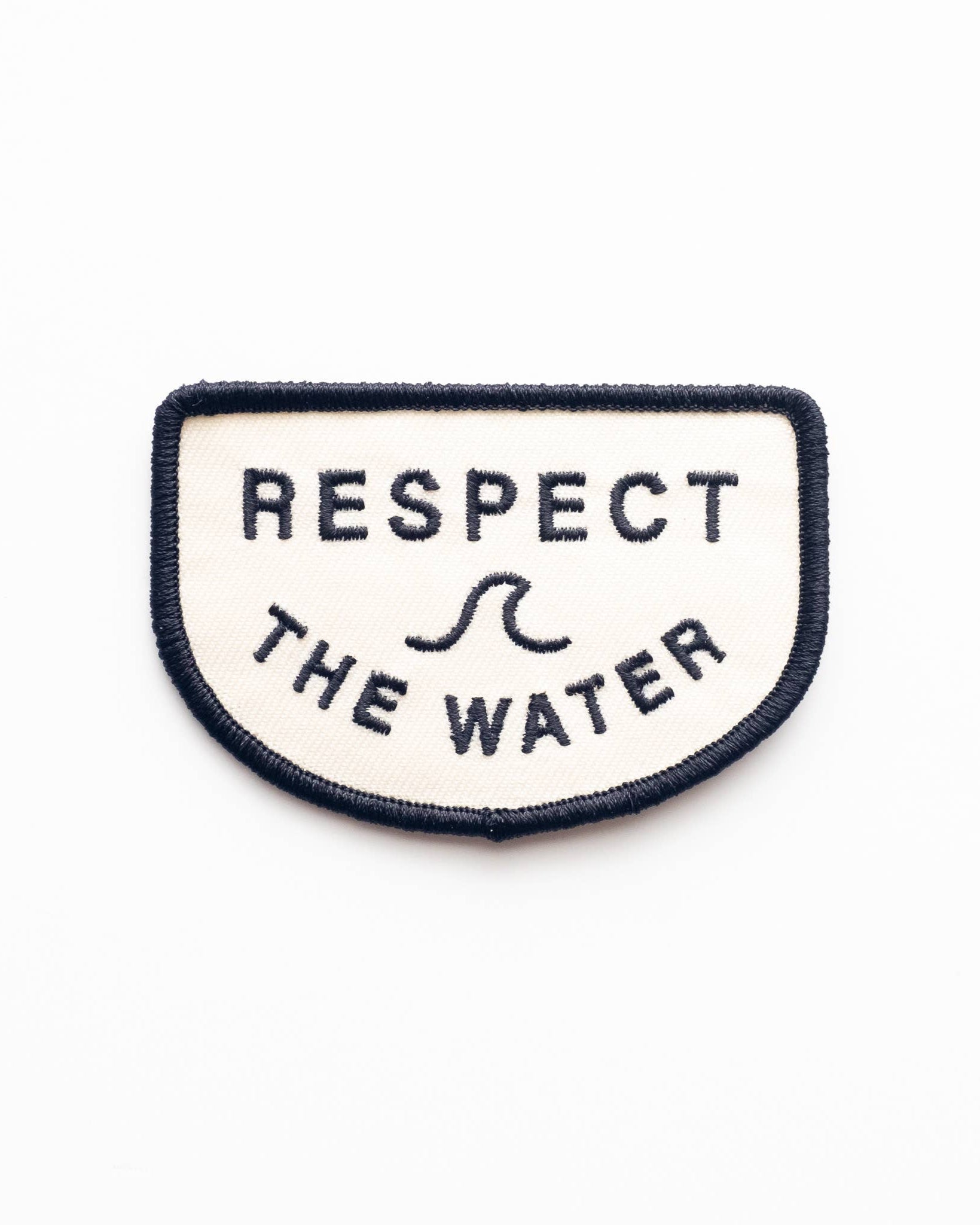 "Respect the Water" Embroidered Iron on Patch - Wander Together Outfitters