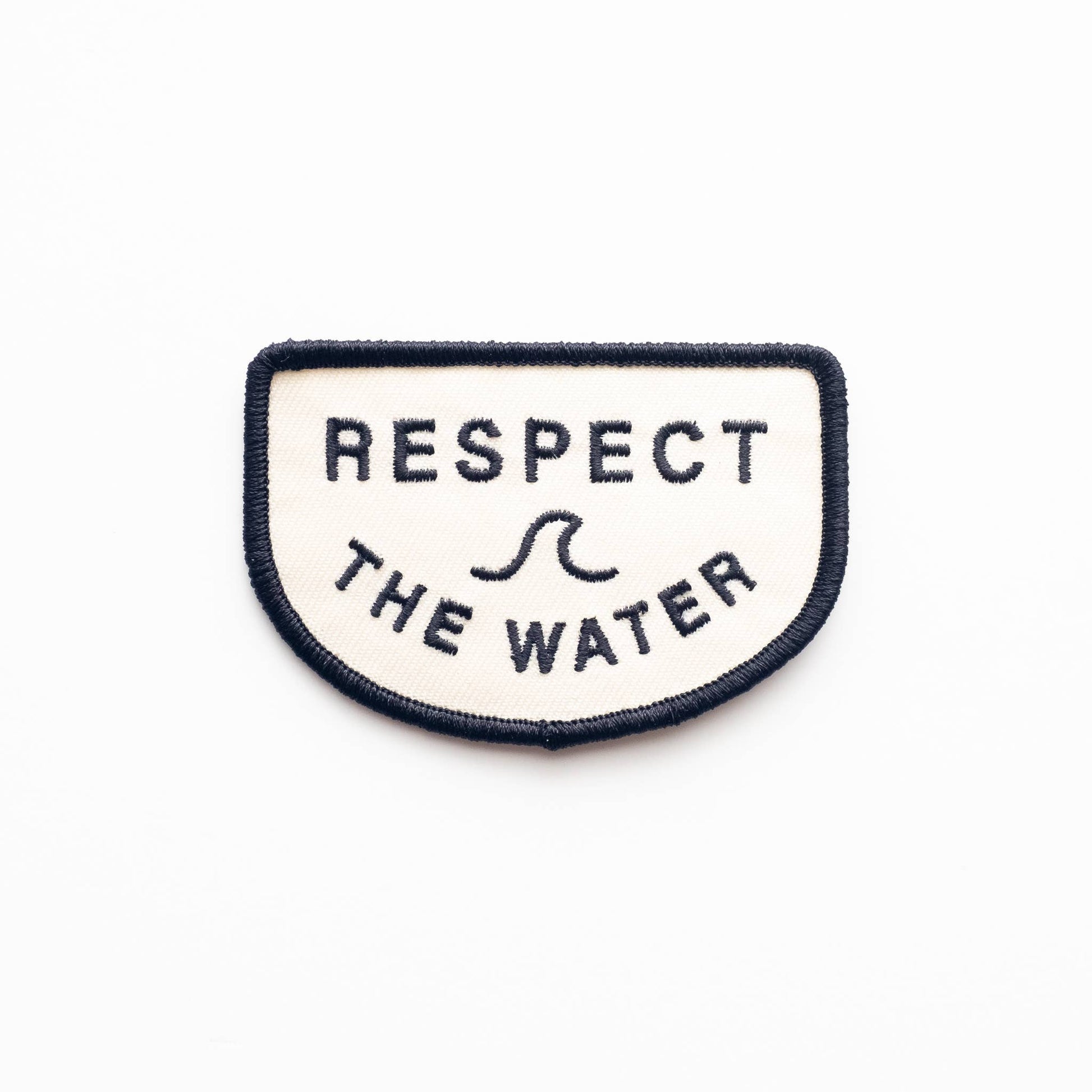 "Respect the Water" Embroidered Iron on Patch - Wander Together Outfitters